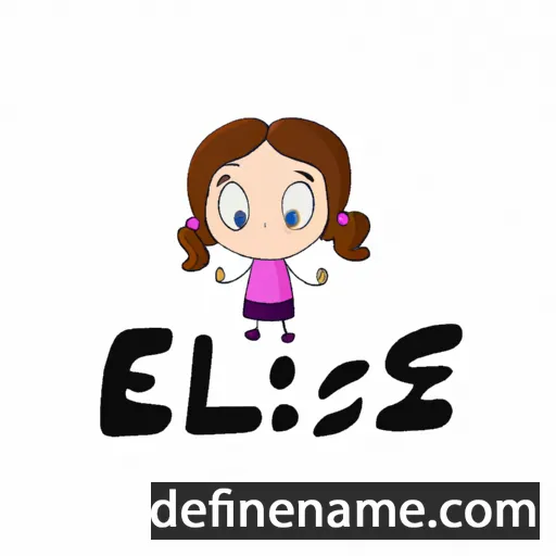 cartoon of the name Élise