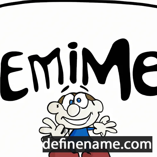 cartoon of the name Émile