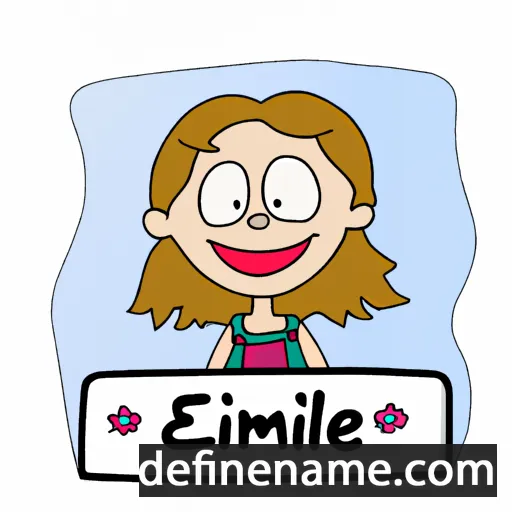 cartoon of the name Émilie