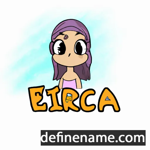 cartoon of the name Érica