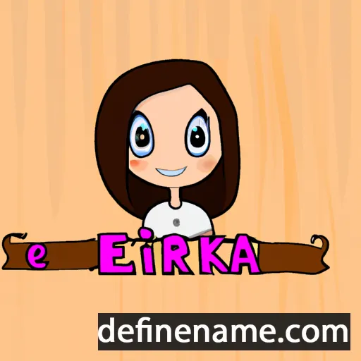 cartoon of the name Érika