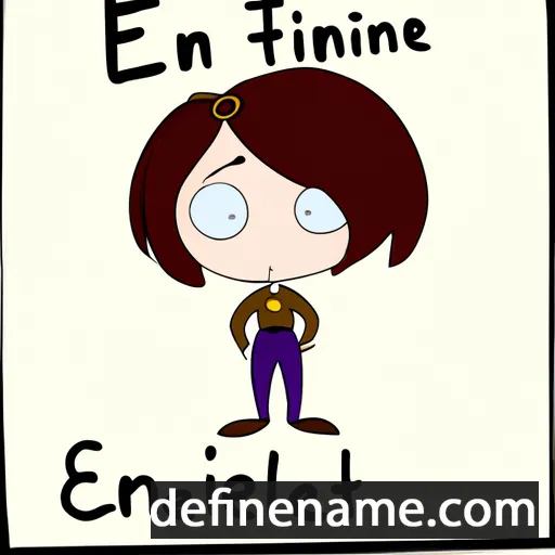 cartoon of the name Étiennette