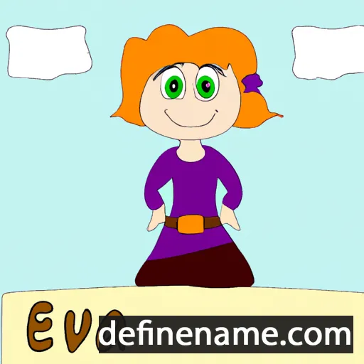 cartoon of the name Eeva