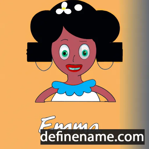 cartoon of the name Efemena