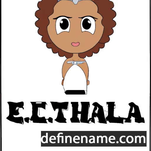 cartoon of the name Efthalia