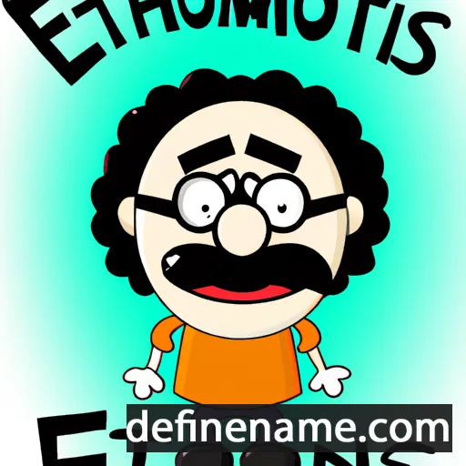 cartoon of the name Efthimios