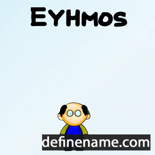 cartoon of the name Efthymios