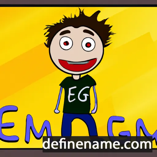 cartoon of the name Egemen