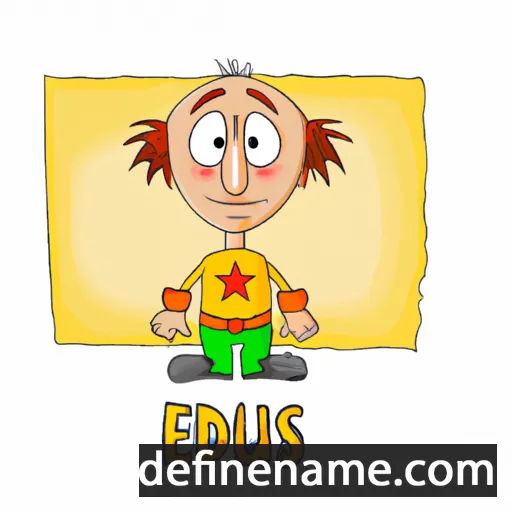 cartoon of the name Egidijus