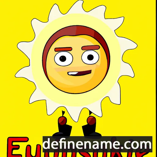 cartoon of the name Eguzkiñe