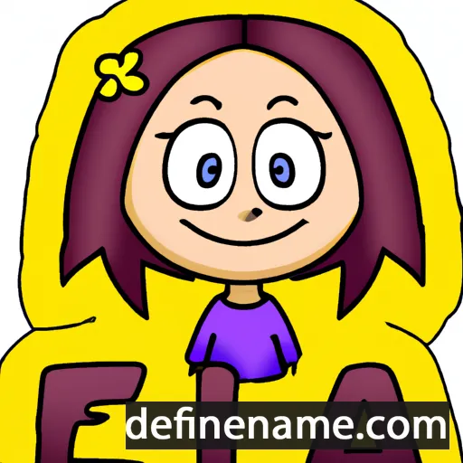 cartoon of the name Eija