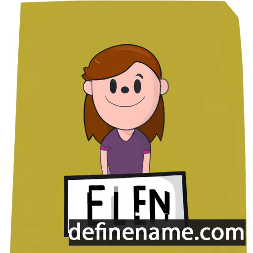 cartoon of the name Eileen