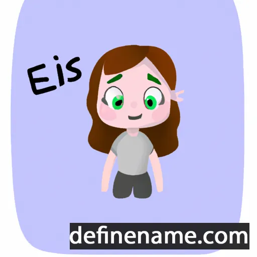 cartoon of the name Eilís