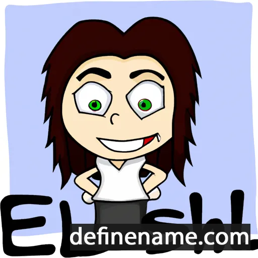 Eilish cartoon