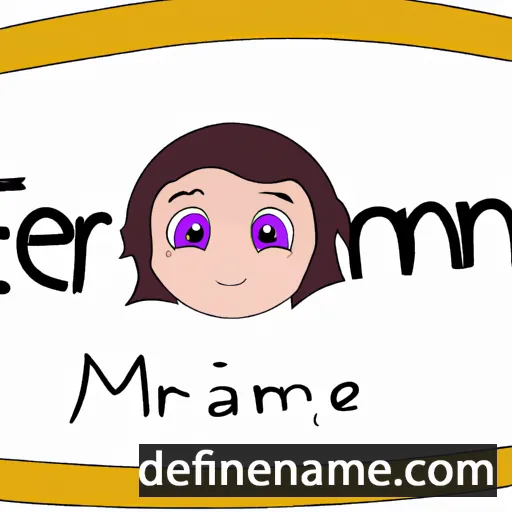 cartoon of the name Eimear