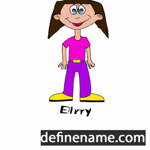 cartoon of the name Eirlys