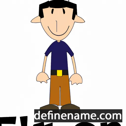 cartoon of the name Eitan