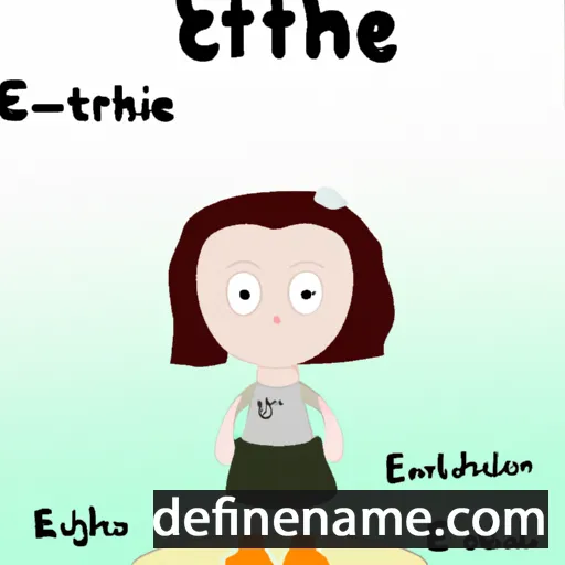 cartoon of the name Eithne