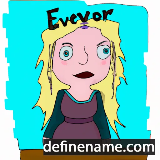 cartoon of the name Eivor