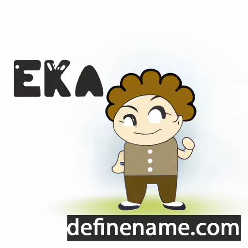 cartoon of the name Eka