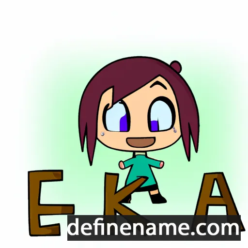 cartoon of the name Eka