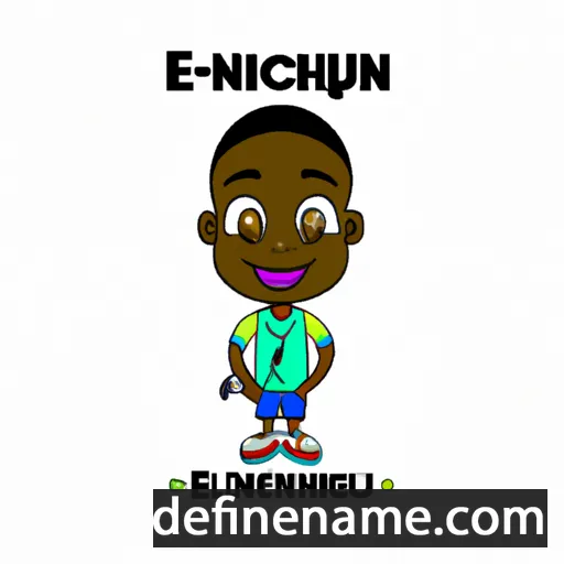 cartoon of the name Ekenedilichukwu