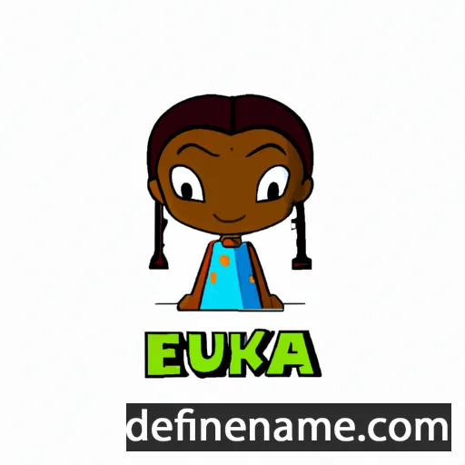 cartoon of the name Ekua