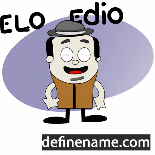 cartoon of the name Eladio