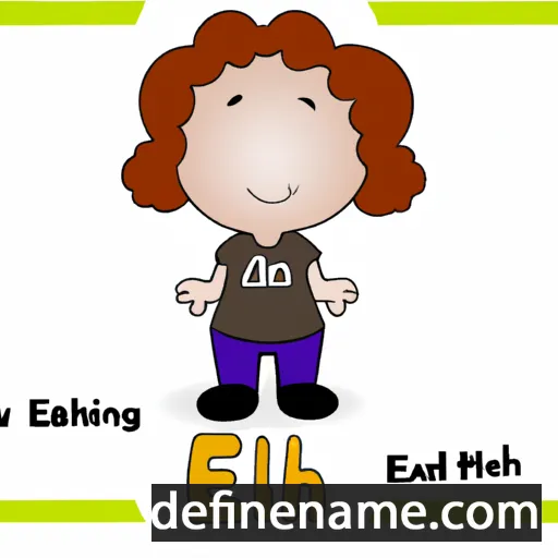 cartoon of the name Elah