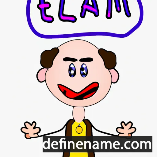 cartoon of the name Elam