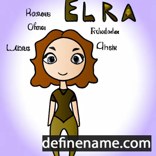 cartoon of the name Elara