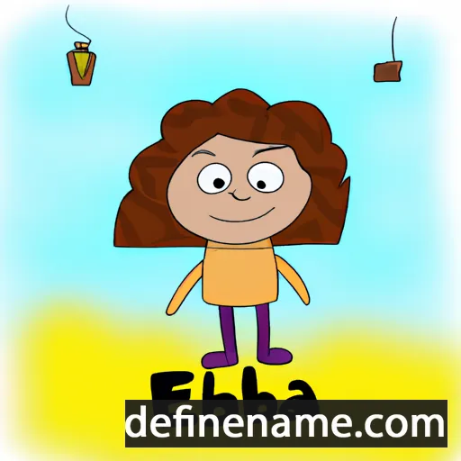 cartoon of the name Elba