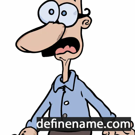 cartoon of the name Elbert