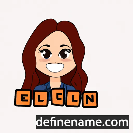 cartoon of the name Elçin