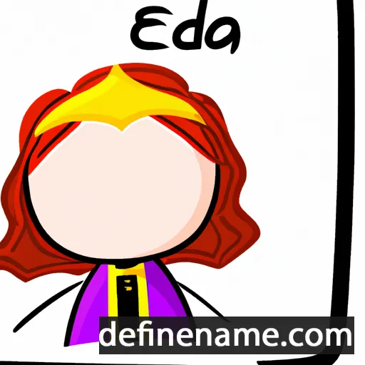 cartoon of the name Elda