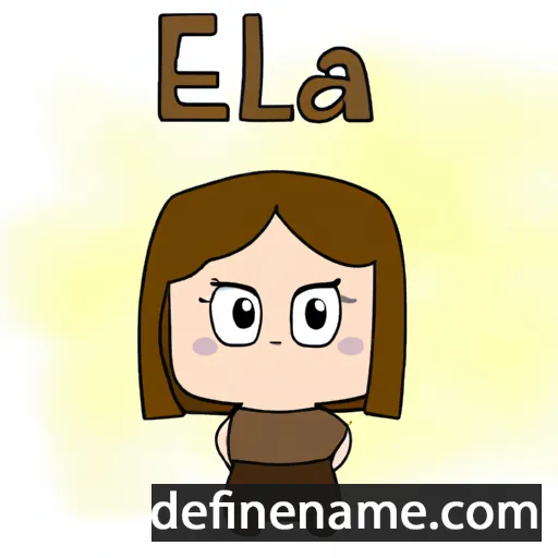 cartoon of the name Elea