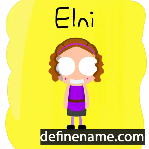 cartoon of the name Eleni