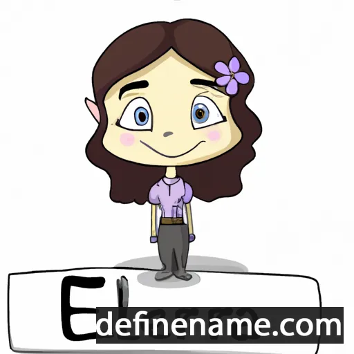 cartoon of the name Elenora