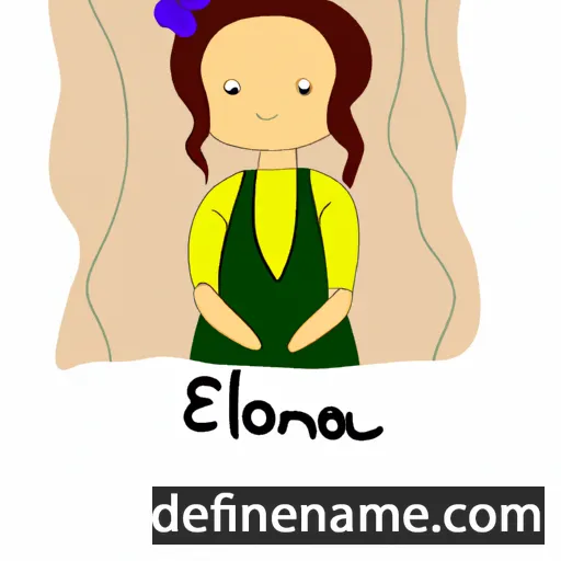 cartoon of the name Eleonoora