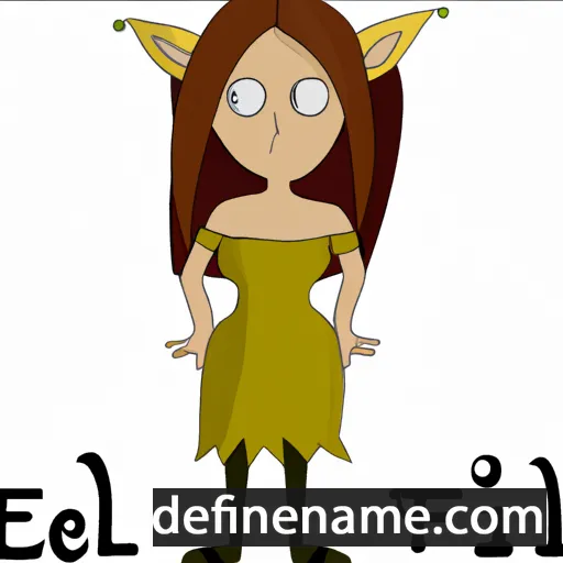 cartoon of the name Elfa