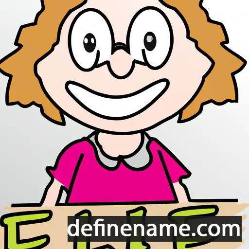 cartoon of the name Elfriede