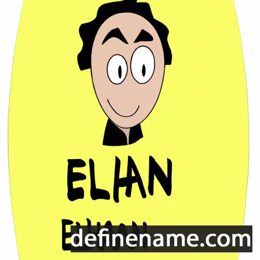 cartoon of the name Elhanan