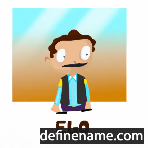 cartoon of the name Eligio