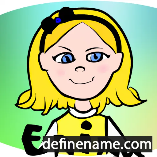 cartoon of the name Eliina