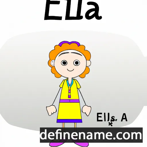 cartoon of the name Elija