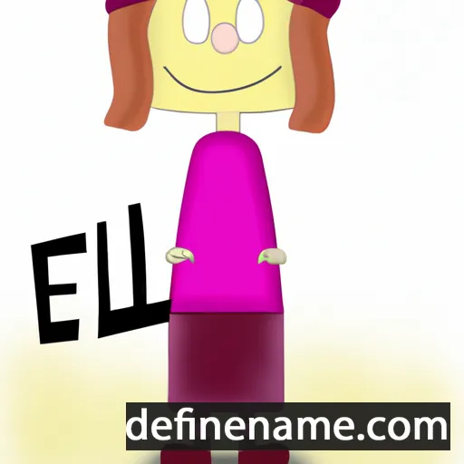 cartoon of the name Elil