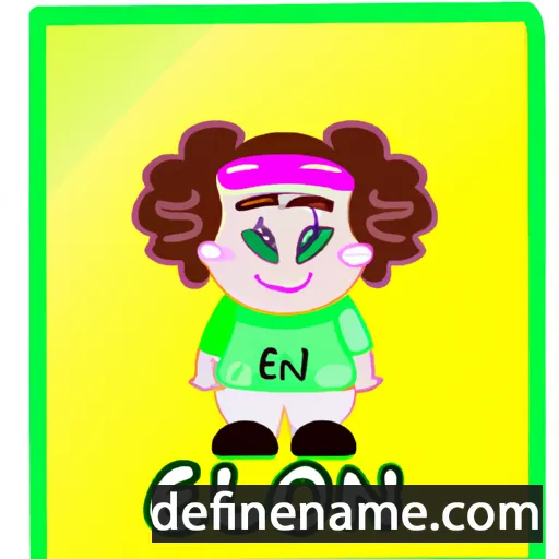 cartoon of the name Elioenai