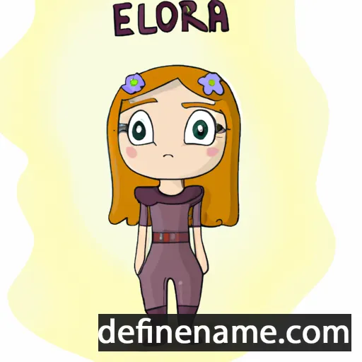 cartoon of the name Eliora