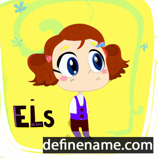 cartoon of the name Elis