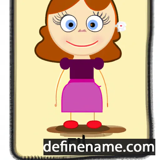 cartoon of the name Elisa